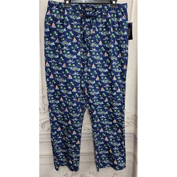 NWT Ralph Lauren XL Classic Woven Sleep Pants Pajama Tropical Island 131140 - Picture 5 of 5